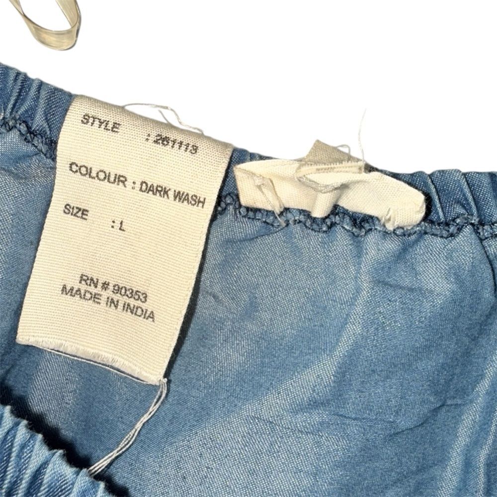 Blue Off-Shoulder Top - Picture 5 of 6